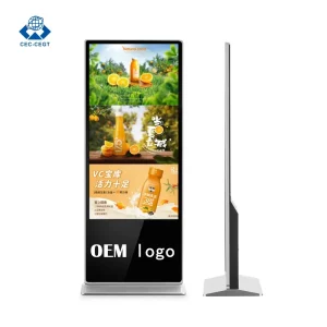 ZDHQ New 43 65 Inch Vertical Advertising Kiosk Android Digital Poster Touch Screen Smart Display for Shopping Malls & Banks