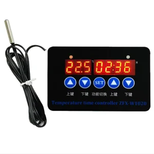 ZFX W1020 Cooling Controller Refrigeration Thermostat Digital Temperature Sensor Smart Incubator Controller DC12V AC110 220V