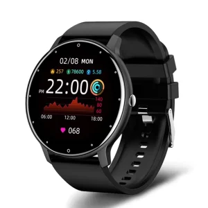 ZL02 SmartWatch Men Women Full Touch Screen Fitness Tracker IP67 Waterproof Sport Wristwatch Compatible with Android I