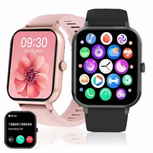 ZL54CJ Square Smartwatch Women BT Call Heart Rate Sport Mode Fitness Tracker Waterproof Smart Watch Men for IOS Android