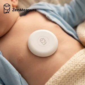 ZenMeasure Medical Accuracy Smart Baby Fever Monitor with Skin friendly Silica Gel for Continuous Monitoring Smart Thermometer