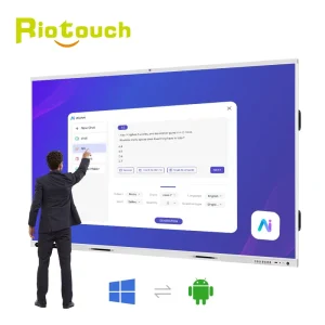Zero Bonding 4K UHD Smart Board Interactive Flat Panel 20 Touch Screen Interactive Whiteboard for High-end Meeting Room