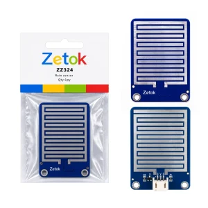 Zetok Analog Output Signal Raindrop Sensor Electronics Components Rainwater Sensor for DIY Smart Home Kit Laser Inductive Sensor