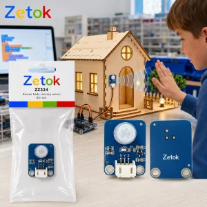 Zetok Factory Direct PIR Pyroelectric Motion Sensor Human Body Detection Module Smart Electronic Proximity Sensor for