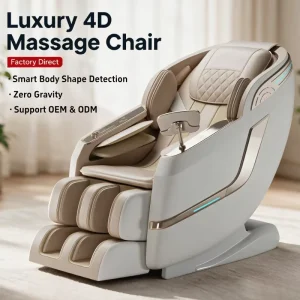 Zhipin AI Smart 4D Massage Chair Luxury Zero Gravity SL Track Shiatsu Recliner with Voice Control & Body Scan CE Certified