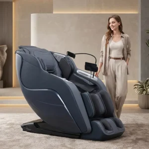Zhouqi Health Detection 3D Massage Chair Full Body Zero Gravity AI Voice Control Wireless Charging Negative Ion