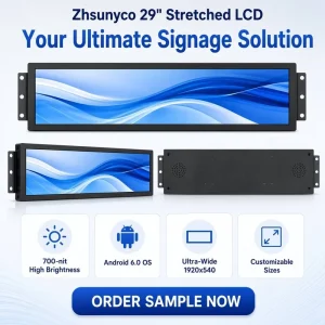 Zhsunyco S CN290TXP01 V01 29 Inch High Definition LCD Stretched Display Screen for Business Services