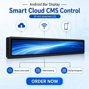 Zhsunyco S CN290TXP01 V01 Stretched Bar LCD Digital Signage 1920×540 Resolution for Supermarket Retail Advertising
