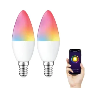 ZigBee 5W E14/E26 WiFi Software-Controlled Dimmable RGB Smart Bulb A60/C35