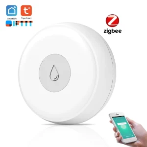 ZigBee Smart Flood Sensor Water Leakage Detector Flood Overflow Alert Security Alarm System Tuya/Smart Life App Remote Control