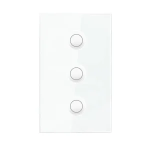 ZigBee WiFi Touch Switch Brand US Concave Groove Dual Control Glass Panel for Two Way Home Office