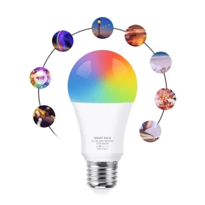 Voice-Controlled Smart Zigbee 3.0 Light Bulb, 16M Colors, Dimmable, Android APP Control, Wi-Fi, Aluminum Alloy, Household TFT Display, 24/7
