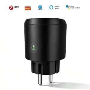 Zigbee 3.0 Smart Plug EU Standard Socket for Smart Home Automation Alexa Google Assistant OEM ODM Factory Supply