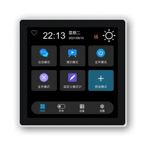 Zigbee Multi function Smart Screen Super Smart Panel LCD Full Screen Switch Tuya Alarm System Kit