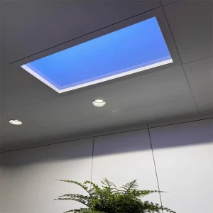 Zigbee Smart Home Blue Led Panel Lamp Wifi Application Remote Control Embedded Clear Sky Light