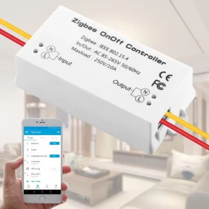 Zigbee Smart Relay Switch Zigbee Smart Relay Controller Relay Module Work with Alexa Google Home and IFTTT