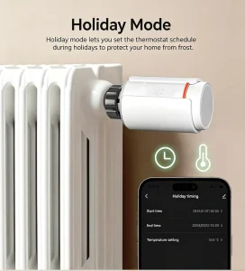 Zigbee Smart TRV Actuator Tuya Programmable Radiator Heating Thermostatic Valve Energy Efficient for HVAC System