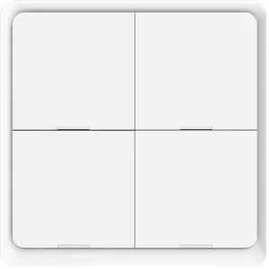 Zigbee Tuya Smart Home Indoor Use Remote Control 4 Key Wireless Freely Stick Scene Smart Switch App Timer Model ZT SY EU4S WH MS