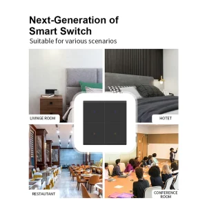 Zigbee Tuya Smart Home JD5 System PC or Glass Panel Composite Modules Can Be Used for Scene Switching Smart Switch Alexa