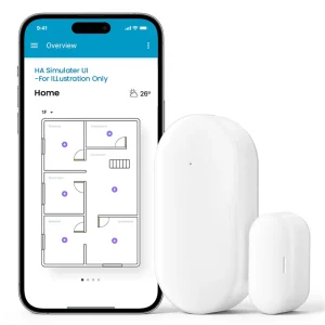 Zigbee Tuya Wireless Door Window Sensor for Home Security System Door Open Sensor Alarm Powered by Tuya Smart Home