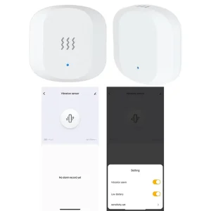 Zigbee Vibration Security Sensor Set Remote Alarm Blue LED Low Battery Reminder Smart Life App Control Drawer/Window CE