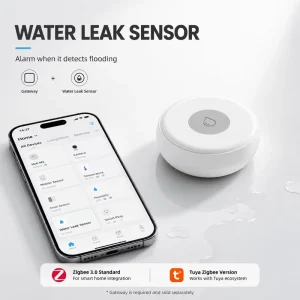 Zigbee Water Leak Sensor Tuya Smart Flood Alarm For Home Automation Remote Water Leakage Detector & OEM Supported