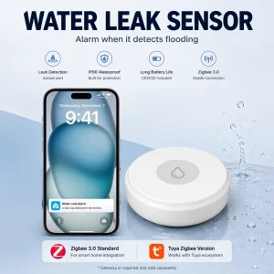 Zigbee Water Leak Sensor Tuya Smart Flood Alarm for Home Automation Remote Water Leakage Detector & OEM Supported