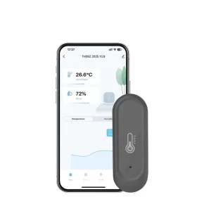 Zigbee Waterproof Temperature and Humidity IP65 Black or White Option Use AAA Battery