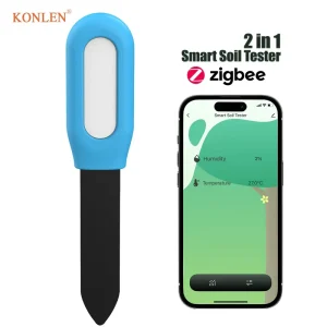 Zigbee Wireless Soil Moisture Temperature Sensor 2-in-1 Tester Meter 2 AAA Battery Operated Smart Agriculture Greenhouse