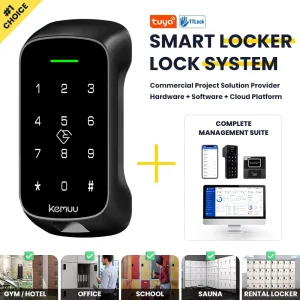 Zinc Alloy Smart Locker System Cloud SDK Key Lock TTlock Cabinet Lock Gym School Hotel OEM ODM Factory Wood Door
