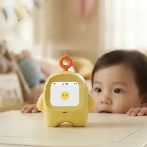 cute robot clock AI Robot with ABS Material Learning & Chat Functions Emotional Companionship