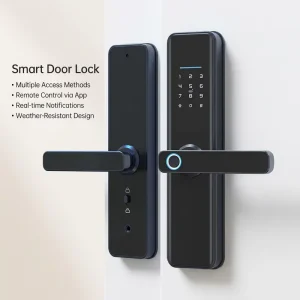 for EY 528 Smart Lock Alexa App Fingerprint Keyless Wi Fi Remote Control for Home Wood Aluminum Steel Doors