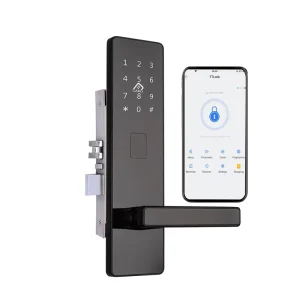 for Smart Security Digital Lock with Stainless Steel Handle Touch Screen for Apartment & Home Wooden Doors