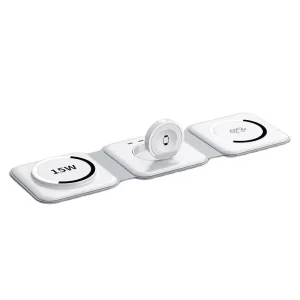 Foldable Travel Magnetic Wireless Charger, 10W Fast Portable Phone Charger for iPhone 11, 12, 13, 14, 15 Pro Max