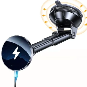 Magnetic Car Charger Windshield Dashboard Magnetic Phone Holder for iPhone 16, 15 Pro Max, 14 Plus, 13, 12, New