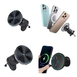 Wireless Car Charger Air Vent Phone Holder Magnetic Charging Adapter for iPhone 17/16/15/14