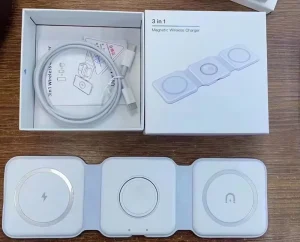 3-in-1 Foldable Magnetic Wireless Charger, Fast Charging Stand