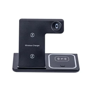 New Foldable Wireless 3-in-1 Charging Dock for Phones, Watches, and Speakers