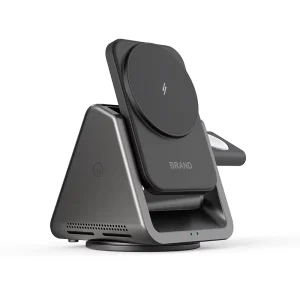 3-in-1 Universal Strong-Magnetic Wireless Charger for Phones, Smartwatches, and Earbuds, Desktop Multi-Device Charging Station