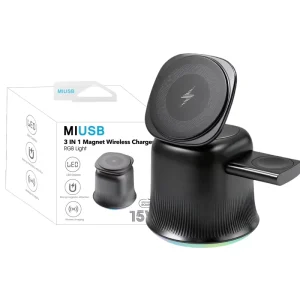 3-in-1 Magnetic Wireless Charger Phone Accessory Wholesale Foldable Charging Station