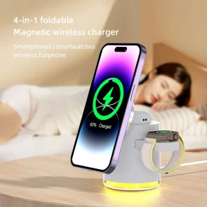 Top-Ranked Wireless Charger for Mobile Phones, Smartphones, and Wireless Earbuds