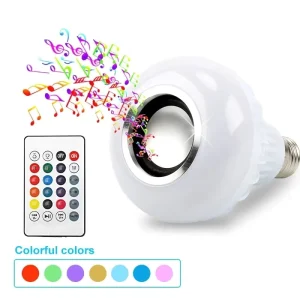 RGB Smart LED Light Bulb with Color, WiFi, and Speaker