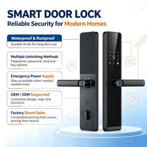 uya Ttlock Smart Digital Fingerprint Lock Biometric Lock Rfid Card Wifi App Smart Door Lock