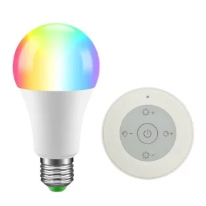 Wi-Fi RGBW LED Bulb, AC 100–245 V, 2.4G Smart Home, Adjustable Color and Color Temperature, 7-Color Changing, BLE