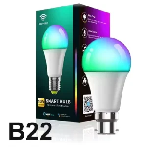 WiFi Smart Bulb Home Kit, LED Smart Lamp Speaker, Dimmable Smart Bulb Compatible with Alexa and Google Assistant
