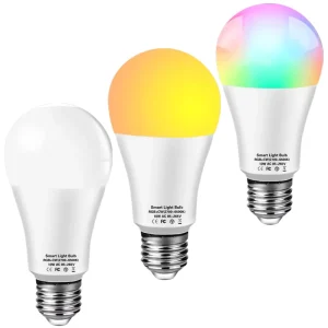 WiFi Voice-Controlled Multifunctional Timer Light with RGB Dimming and Color Adjustment, Smart LED Bulb