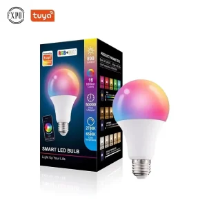 Color-Changing Remote-Controlled Alexei Light WiFi Smart Home Bulb, RGB E27 LED Smart Bulb